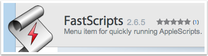 fastscripts application scripts folder